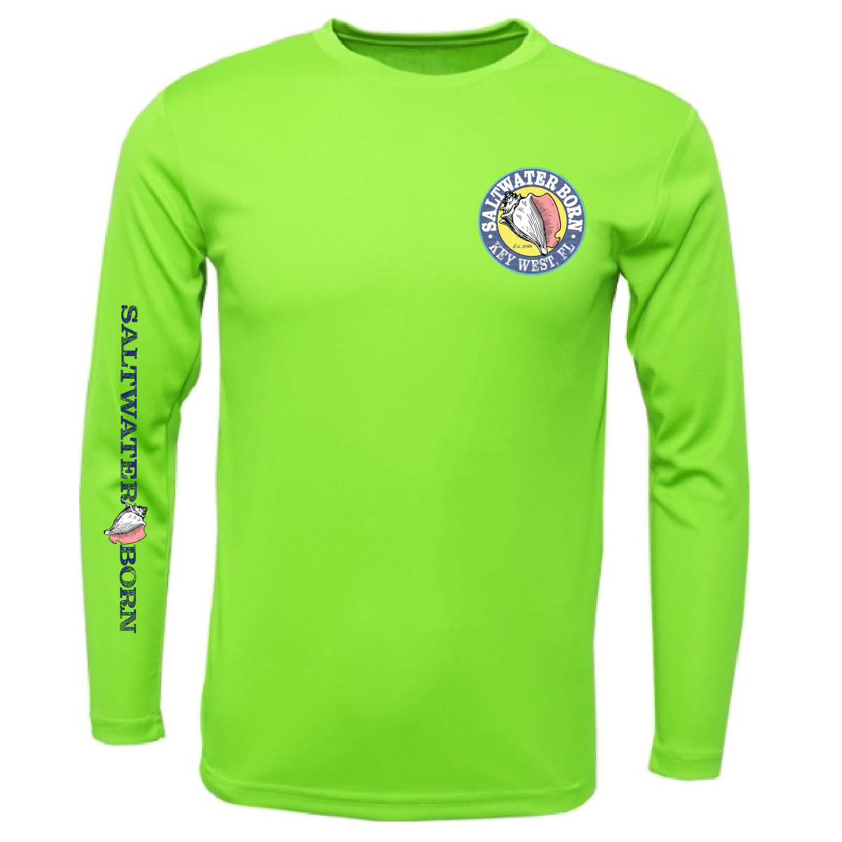Key West, FL Kraken Men's Long Sleeve UPF 50+ Dry-Fit Shirt