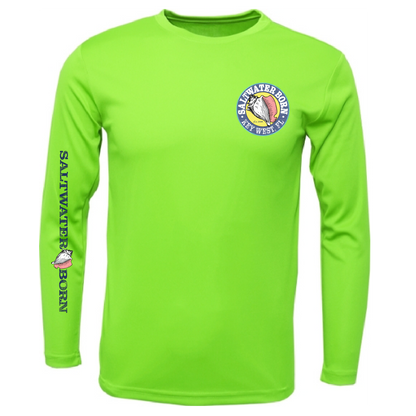 Key West, FL Kraken Men's Long Sleeve UPF 50+ Dry-Fit Shirt