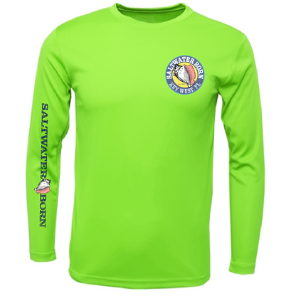 Key West, FL "Catch Clean Conserve" Lionfish Men's Long Sleeve UPF 50+ Dry-Fit Shirt