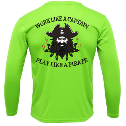 Tampa Bay, FL Blackbeard Men's Long Sleeve UPF 50+ Dry-Fit Shirt
