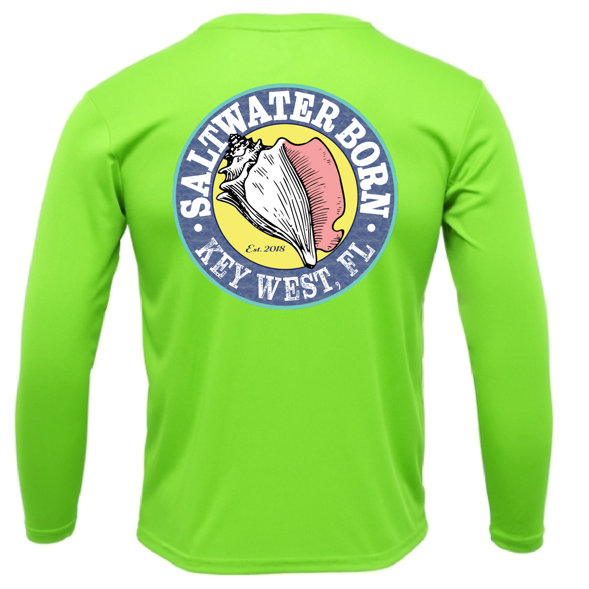 Key West, FL Spiny Lobster Diver Men's Long Sleeve UPF 50+ Dry-Fit Shirt