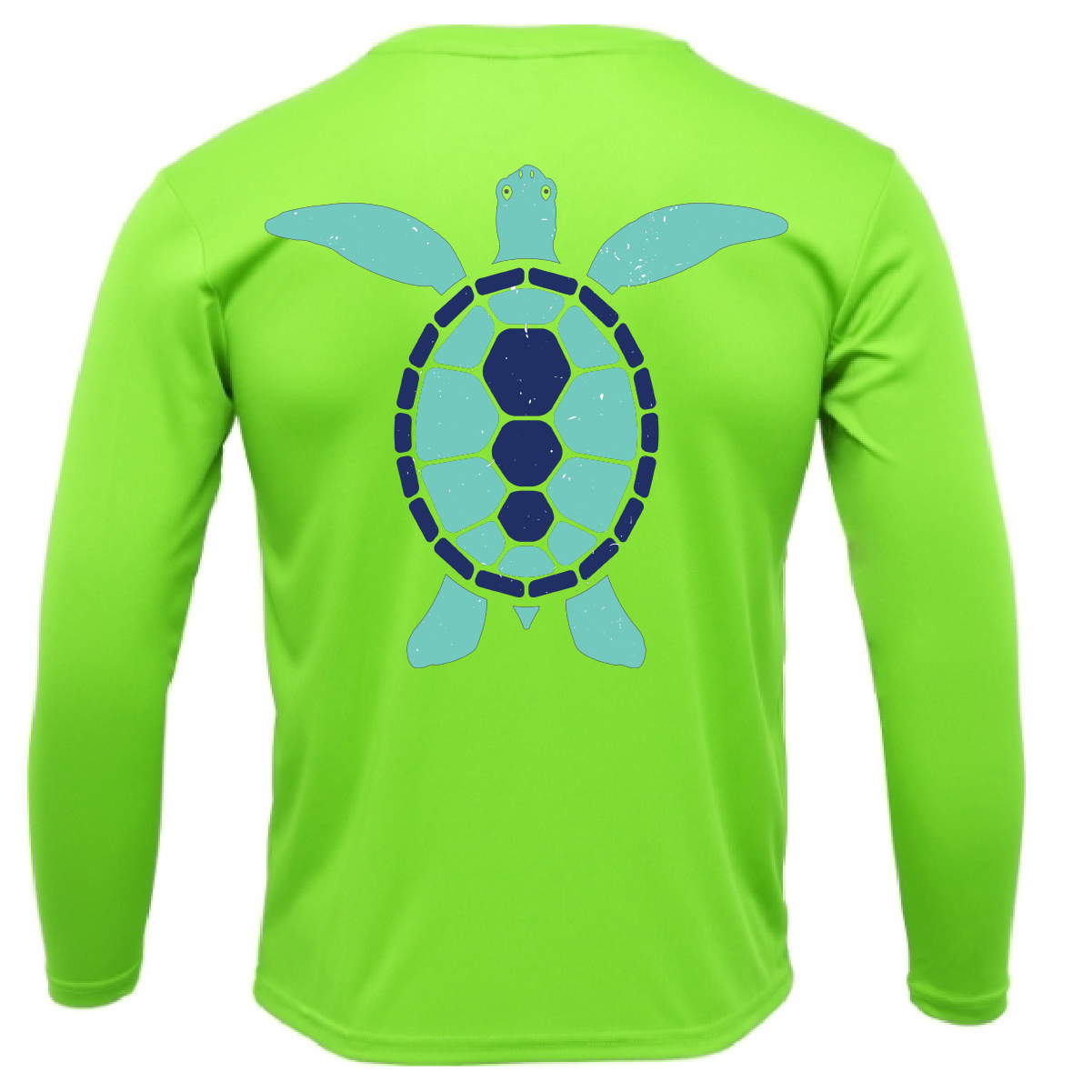 Key West, FL Turtle Men's Long Sleeve UPF 50+ Dry-Fit Shirt