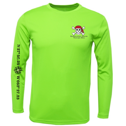 Tampa Bay, FL Blackbeard Men's Long Sleeve UPF 50+ Dry-Fit Shirt