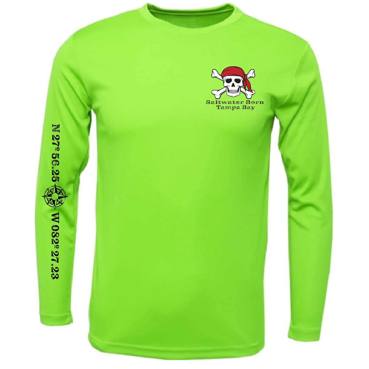 Tampa Bay, FL "All For Rum and Rum For All" Men's Long Sleeve UPF 50+ Dry-Fit Shirt