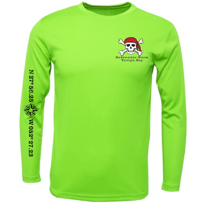 Tampa Bay, FL "All For Rum and Rum For All" Men's Long Sleeve UPF 50+ Dry-Fit Shirt