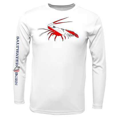 Key West, FL Spiny Lobster Diver Men's Long Sleeve UPF 50+ Dry-Fit Shirt