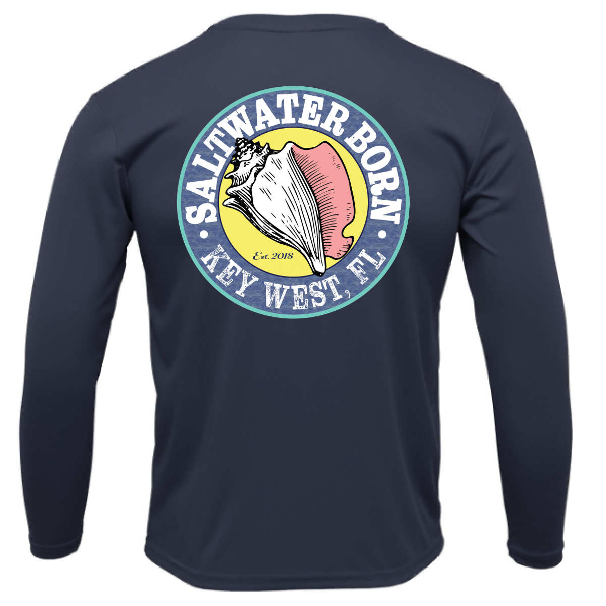 Key West, FL Spiny Lobster Diver Men's Long Sleeve UPF 50+ Dry-Fit Shirt