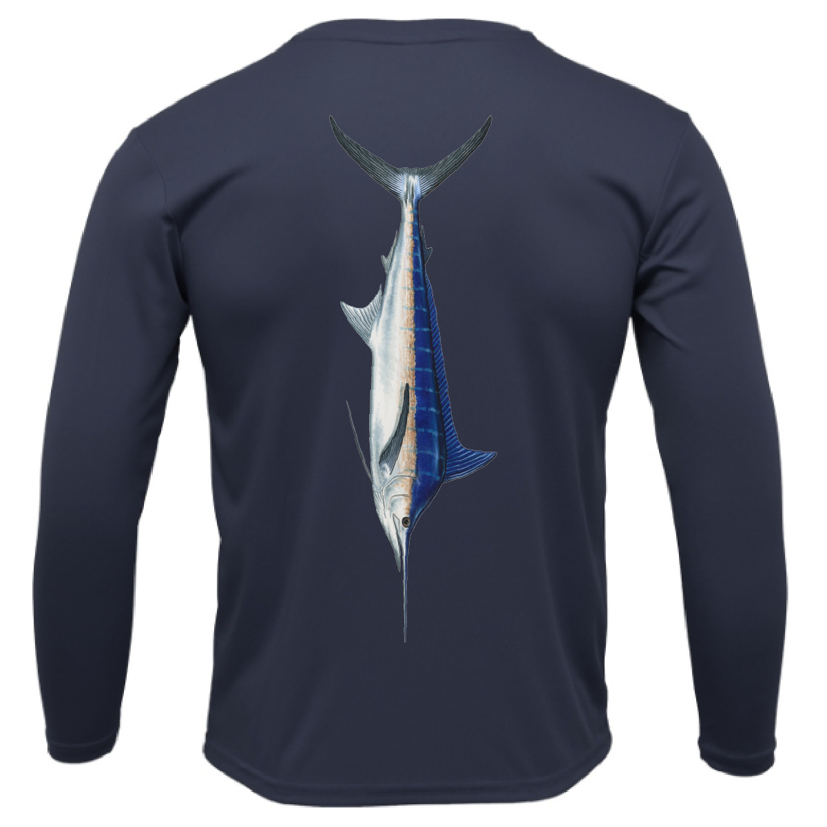 Siesta Key, FL Marlin Men's Long Sleeve UPF 50+ Dry-Fit Shirt
