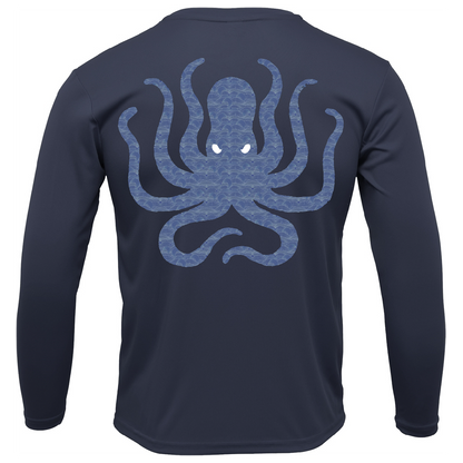 Key West, FL Kraken Men's Long Sleeve UPF 50+ Dry-Fit Shirt