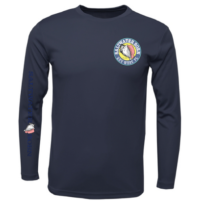 Key West, FL "Catch Clean Conserve" Lionfish Men's Long Sleeve UPF 50+ Dry-Fit Shirt