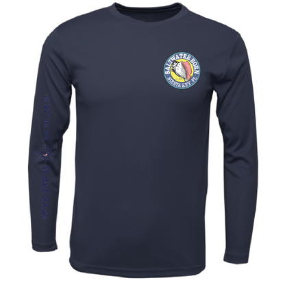 Siesta Key, FL Marlin Men's Long Sleeve UPF 50+ Dry-Fit Shirt