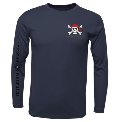Tampa Bay, FL Blackbeard Men's Long Sleeve UPF 50+ Dry-Fit Shirt