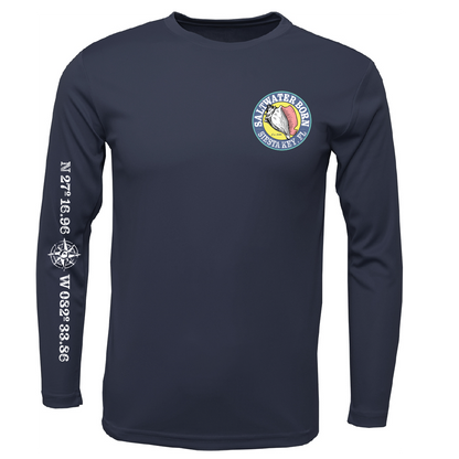 Siesta Key, FL Kraken Men's Long Sleeve UPF 50+ Dry-Fit Shirt