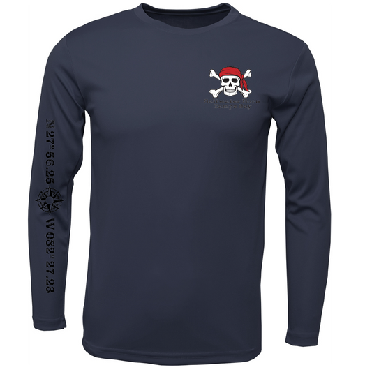 Tampa Bay, FL "All For Rum and Rum For All" Men's Long Sleeve UPF 50+ Dry-Fit Shirt