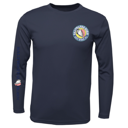 Key West, FL Turtle Men's Long Sleeve UPF 50+ Dry-Fit Shirt