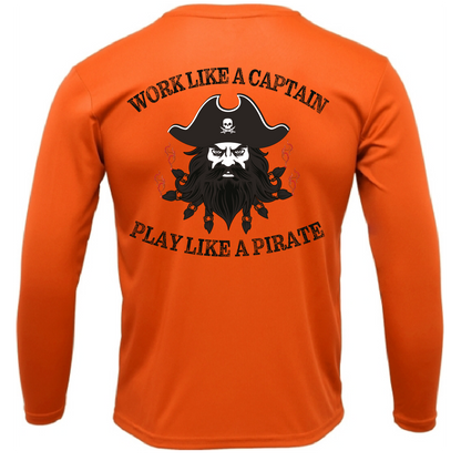 Tampa Bay, FL Blackbeard Men's Long Sleeve UPF 50+ Dry-Fit Shirt