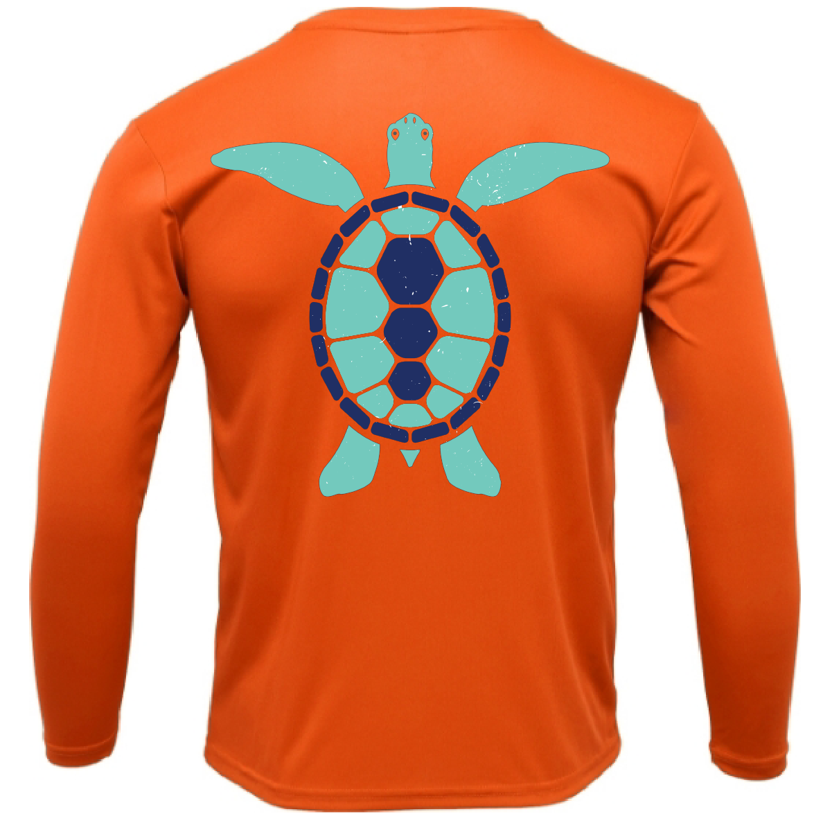 Key West, FL Turtle Men's Long Sleeve UPF 50+ Dry-Fit Shirt