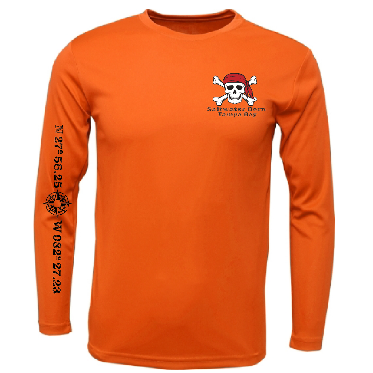 Tampa Bay, FL "All For Rum and Rum For All" Men's Long Sleeve UPF 50+ Dry-Fit Shirt