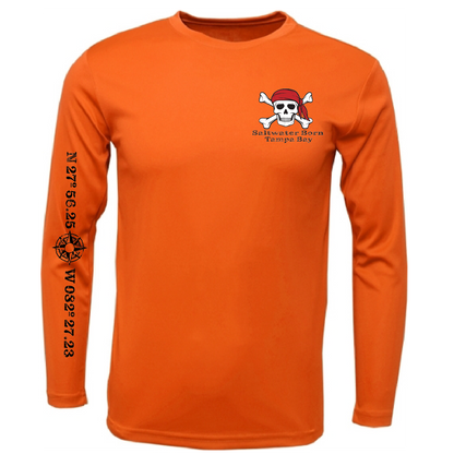Tampa Bay, FL "All For Rum and Rum For All" Men's Long Sleeve UPF 50+ Dry-Fit Shirt