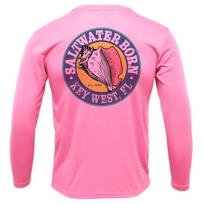 Key West, FL Spiny Lobster Diver Men's Long Sleeve UPF 50+ Dry-Fit Shirt