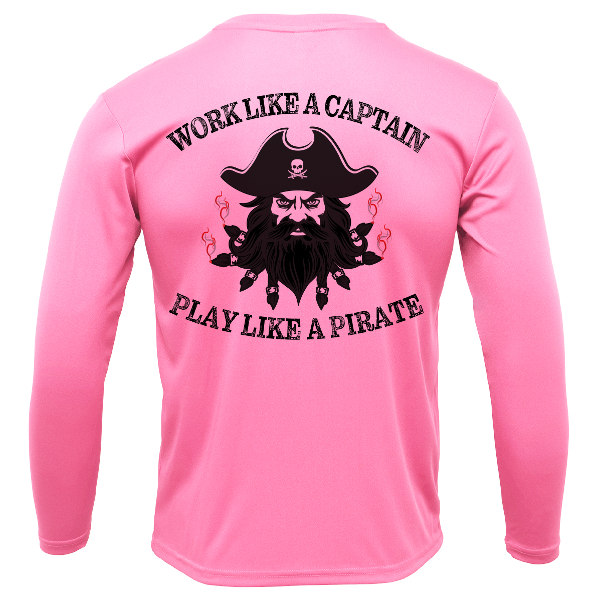 Tampa Bay, FL Blackbeard Men's Long Sleeve UPF 50+ Dry-Fit Shirt