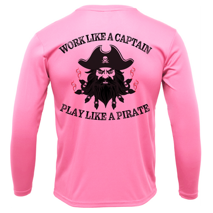 Tampa Bay, FL Blackbeard Men's Long Sleeve UPF 50+ Dry-Fit Shirt