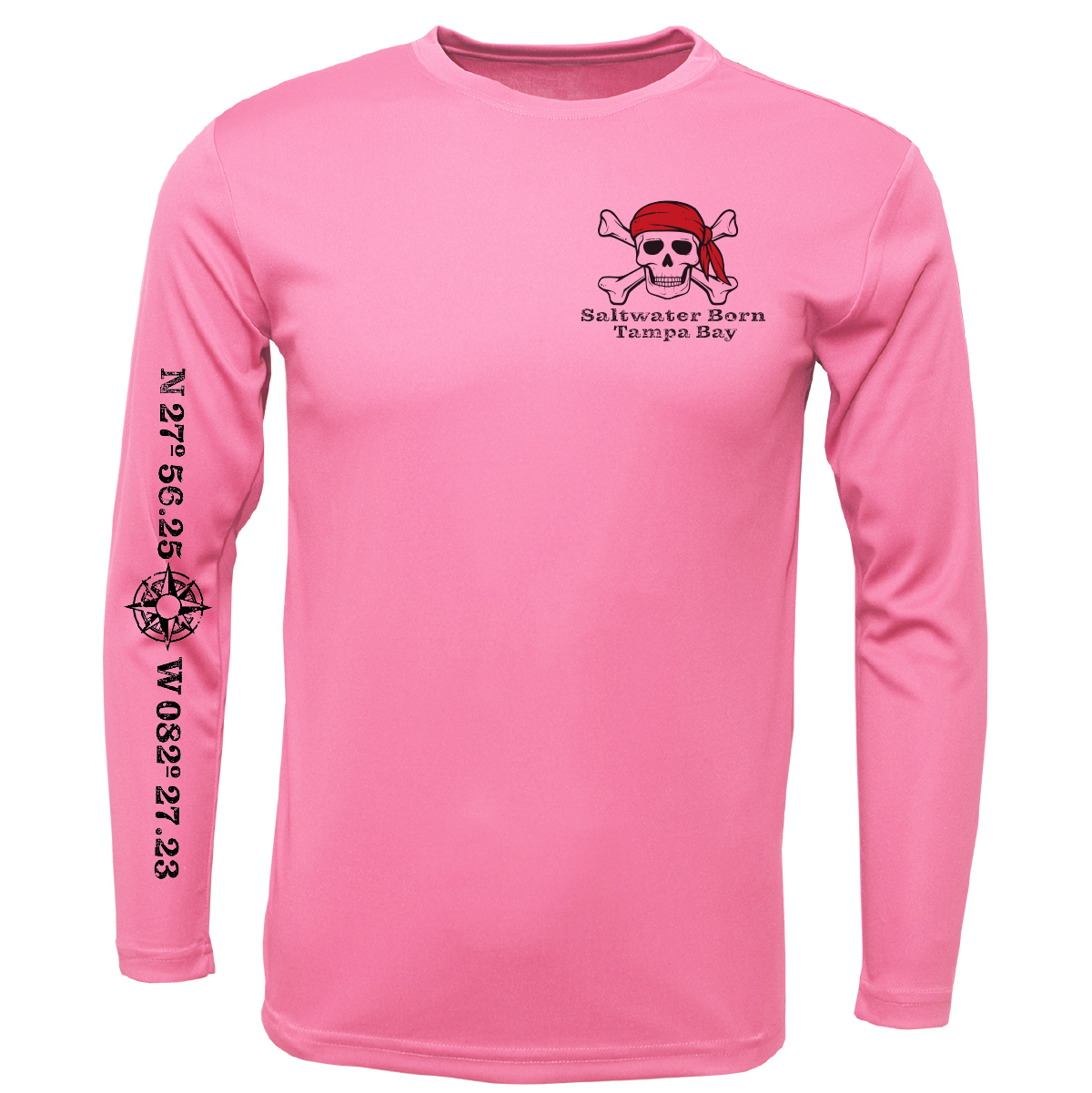 Tampa Bay, FL "All For Rum and Rum For All" Men's Long Sleeve UPF 50+ Dry-Fit Shirt