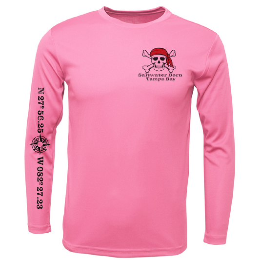 Tampa Bay, FL "All For Rum and Rum For All" Men's Long Sleeve UPF 50+ Dry-Fit Shirt