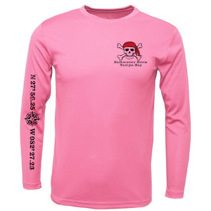 Tampa Bay, FL Blackbeard Men's Long Sleeve UPF 50+ Dry-Fit Shirt