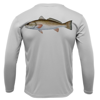 Siesta Key, FL Redfish Long Sleeve UPF 50+ Dry-Fit Shirt