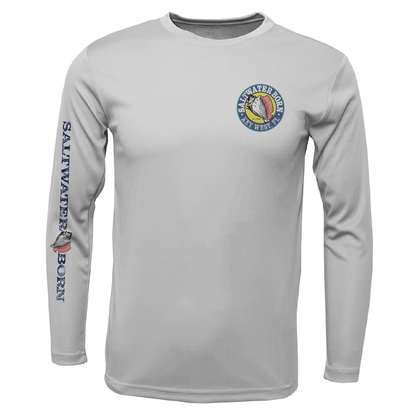 Key West, FL Marlin Boy's Long Sleeve UPF 50+ Dry-Fit Shirt