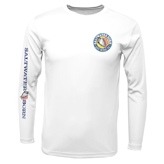 Key West, FL Permit Long Sleeve UPF 50+ Dry-Fit Shirt