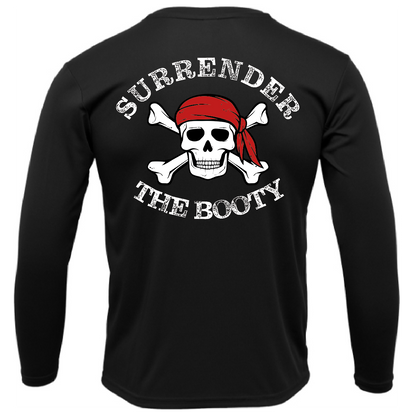 Siesta Key, FL "Surrender The Booty" Men's Long Sleeve UPF 50+ Dry-Fit Shirt