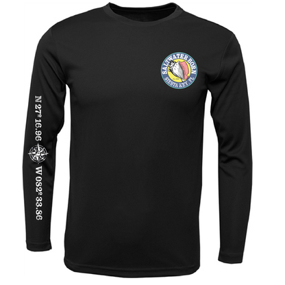 Siesta Key, FL "Surrender The Booty" Men's Long Sleeve UPF 50+ Dry-Fit Shirt