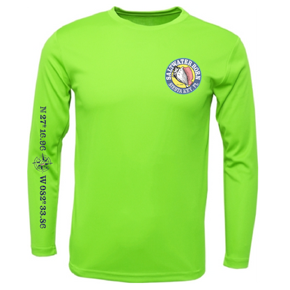 Siesta Key, FL "Surrender The Booty" Men's Long Sleeve UPF 50+ Dry-Fit Shirt