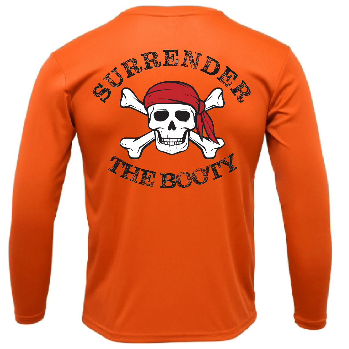 Siesta Key, FL "Surrender The Booty" Men's Long Sleeve UPF 50+ Dry-Fit Shirt