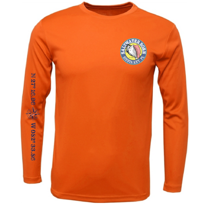Siesta Key, FL "Surrender The Booty" Men's Long Sleeve UPF 50+ Dry-Fit Shirt