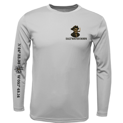 Key West, FL Pirate Men's Long Sleeve UPF 50+ Dry-Fit Shirt