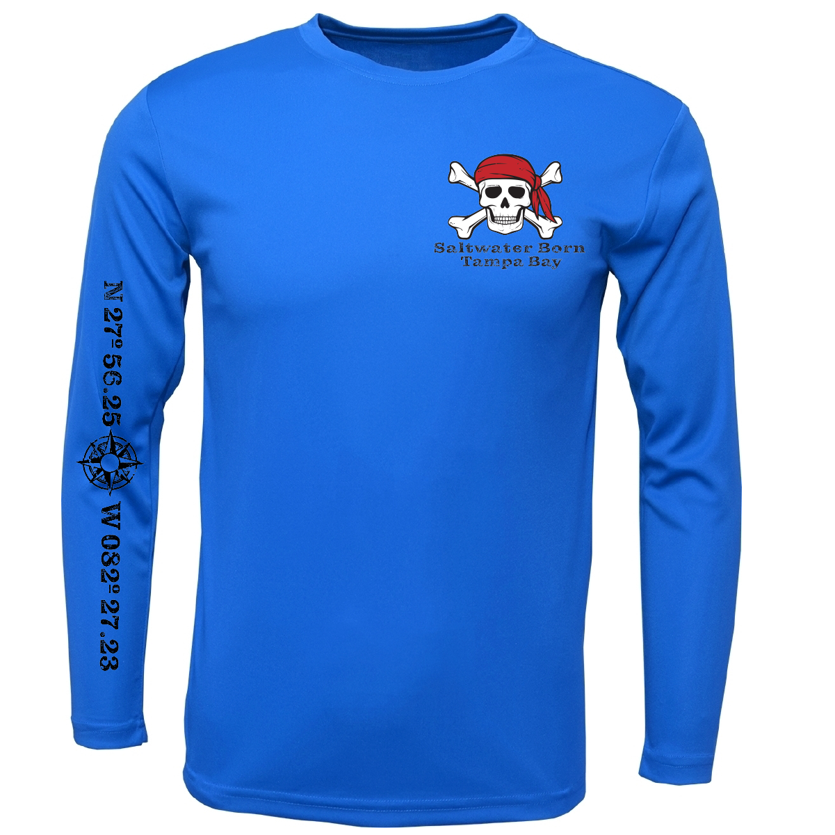 Tampa Bay, FL "All For Rum and Rum For All" Men's Long Sleeve UPF 50+ Dry-Fit Shirt
