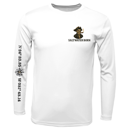 Key West, FL Pirate Men's Long Sleeve UPF 50+ Dry-Fit Shirt
