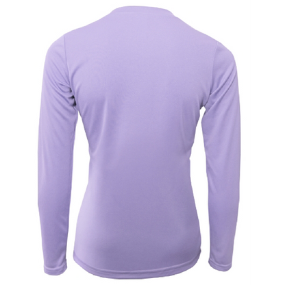 "Life Is Better At The Beach" Turtle Women's Long Sleeve UPF 50+ Dry-Fit Shirt (No Back)