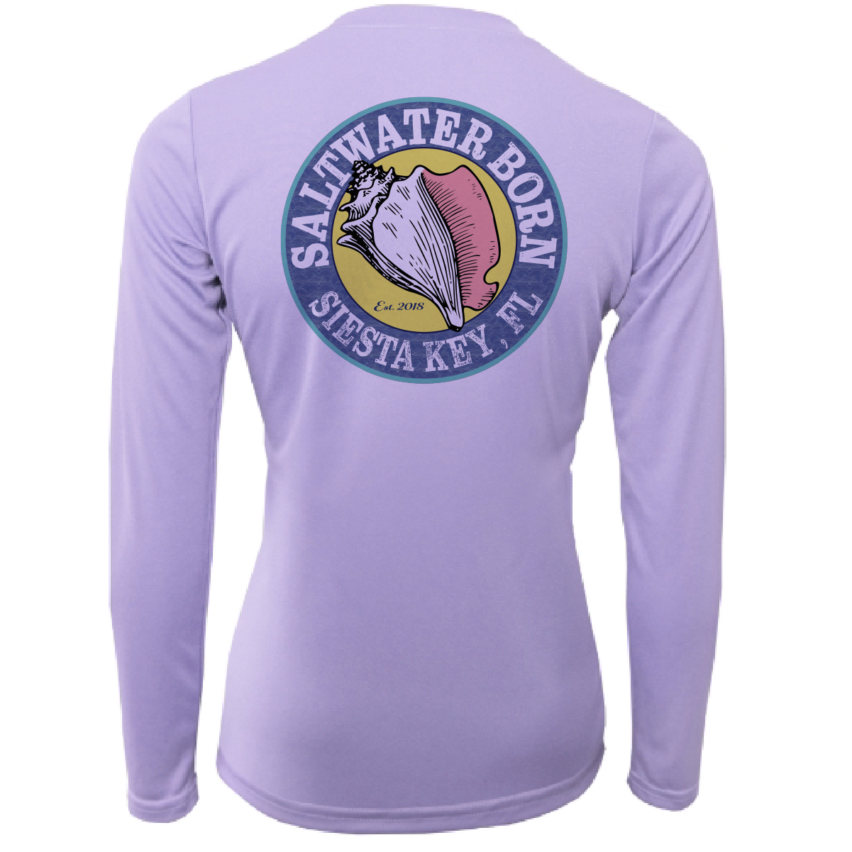 Siesta Key, FL "Saltwater Heals Everything" Women's Long Sleeve UPF 50+ Dry-Fit Shirt
