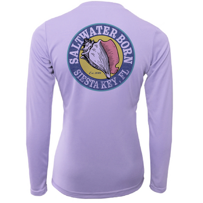 Siesta Key, FL "Saltwater Heals Everything" Women's Long Sleeve UPF 50+ Dry-Fit Shirt