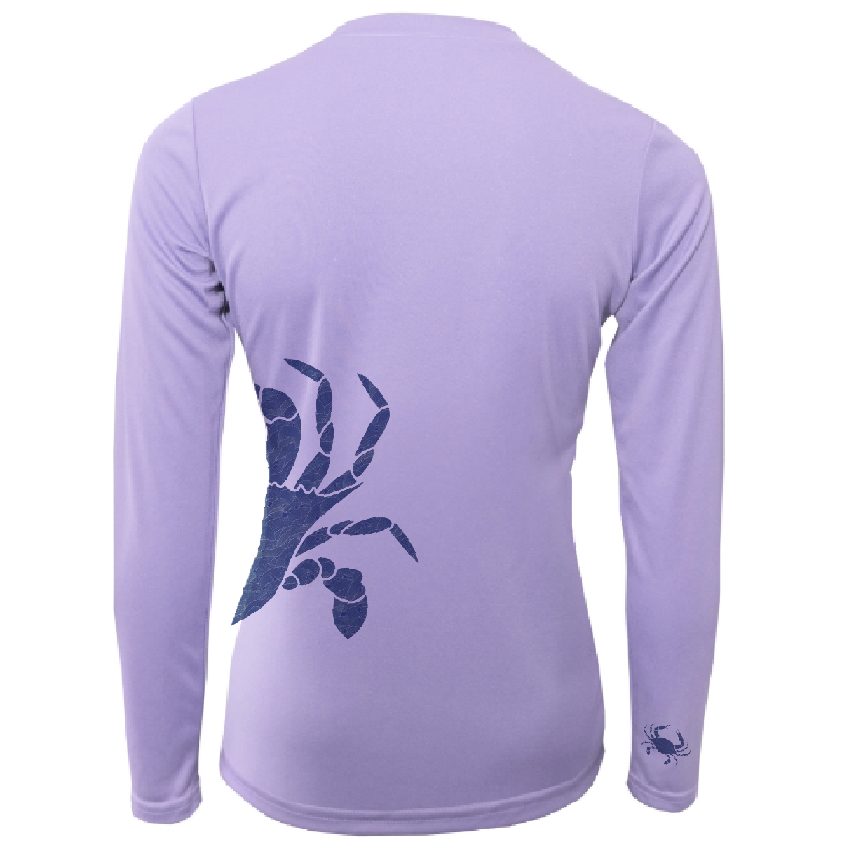 Blue Crab Wrap Women's Long Sleeve UPF 50+ Dry-Fit Shirt