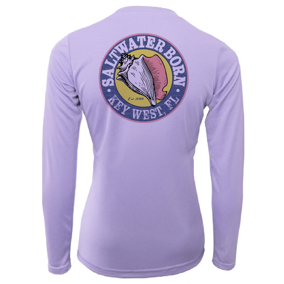 Key West, FL "Saltwater Hair...Don't Care" Women's Long Sleeve UPF 50+ Dry-Fit Shirt
