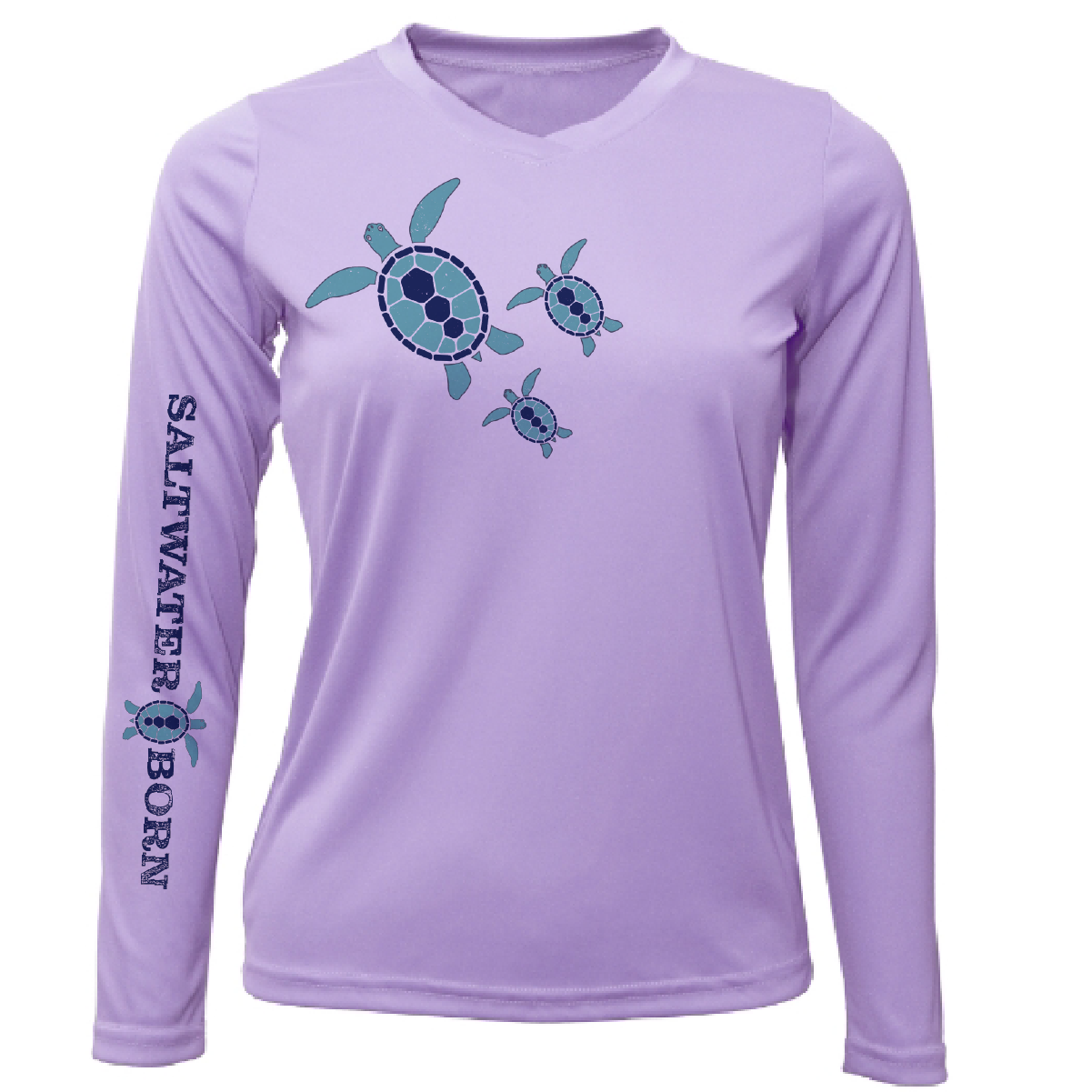 Key West, FL Baby Turtles Women's Long Sleeve UPF 50+ Dry-Fit Shirt
