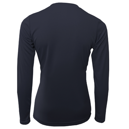 "Life Is Better At The Beach" Turtle Women's Long Sleeve UPF 50+ Dry-Fit Shirt (No Back)