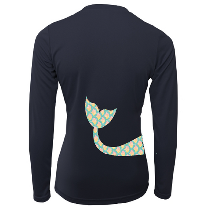 Mermaid Wrap Women's Long Sleeve UPF 50+ Dry-Fit Shirt