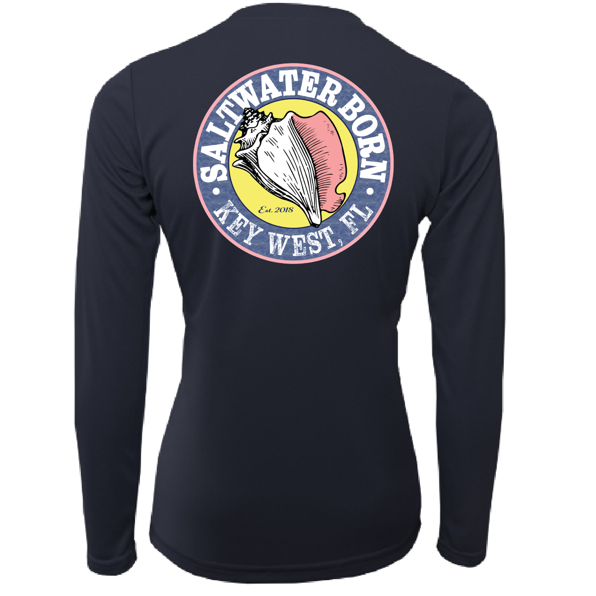 Key West, FL Baby Turtles Women's Long Sleeve UPF 50+ Dry-Fit Shirt