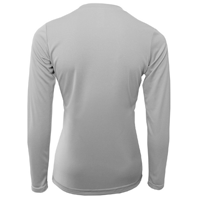 "Life Is Better At The Beach" Turtle Women's Long Sleeve UPF 50+ Dry-Fit Shirt (No Back)
